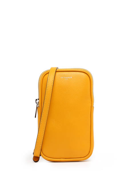 Ã‰tui TÃ©lÃ©phone Emile Cuir Le tanneur Jaune emile TMIL3B40