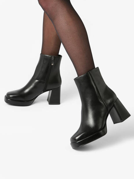 Bottines Ã  Talon En Cuir Tamaris Noir women 41 vue secondaire 2
