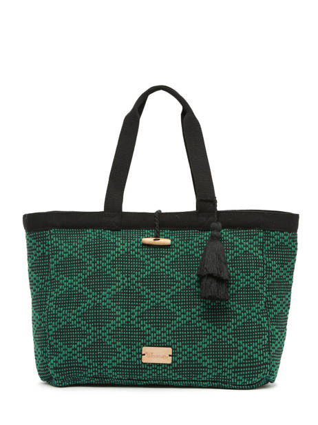 Sac PortÃ© Ã©paule Oeillet Coton Woomen Vert oeillet WOEI04
