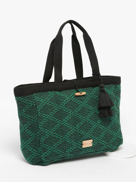 Sac PortÃ© Ã©paule Oeillet Coton Woomen Vert oeillet WOEI04 vue secondaire 2
