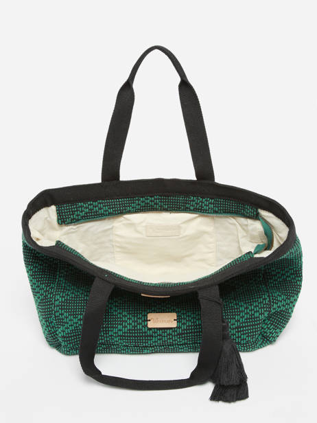 Sac PortÃ© Ã©paule Oeillet Coton Woomen Vert oeillet WOEI04 vue secondaire 3