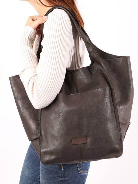 Sac PortÃ© Ã©paule Heritage Cuir Biba Noir heritage HOM1L vue secondaire 1