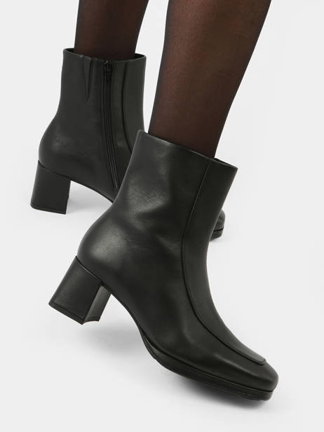 Bottines Ã  Talon En Cuir Gabor Noir women 57 vue secondaire 2