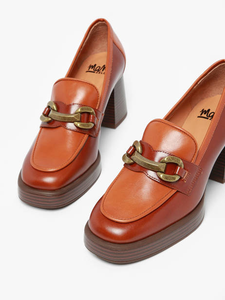 Mocassins Ã  Talon Limon En Cuir Mam'zelle Marron women CSIXV21 vue secondaire 1