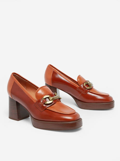 Mocassins Ã  Talon Limon En Cuir Mam'zelle Marron women CSIXV21 vue secondaire 2