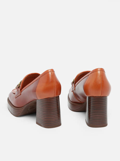 Mocassins Ã  Talon Limon En Cuir Mam'zelle Marron women CSIXV21 vue secondaire 3