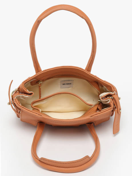Sac BandouliÃ¨re Madeleine S Art DÃ©co Cuir Paul marius Marron la suite art deco MADEXART vue secondaire 3