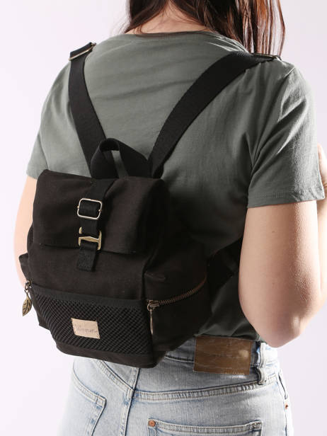 Sac Ã  Dos Rolltop S Narcisse Woomen Noir narcisse WNAR04 vue secondaire 1