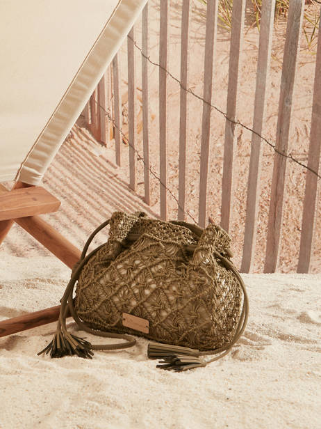 Sac BandouliÃ¨re Tanaisie Jute Woomen Vert tanaisie WTAN07 vue secondaire 5