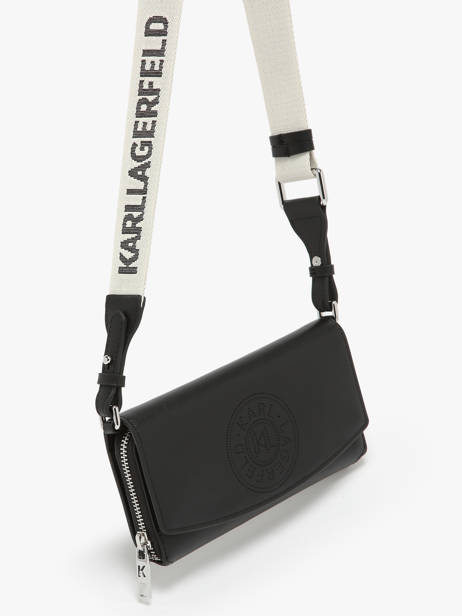 Sac BandouliÃ¨re K/circle Cuir Karl lagerfeld Noir k circle 241W3219 vue secondaire 2
