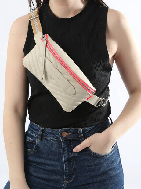 Sac Ceinture Coachella MatelassÃ© Cuir Marie martens Beige coachella VLQ vue secondaire 1