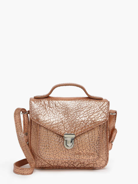Sac BandouliÃ¨re Mademoiselle George Xs Cuir Paul marius Rose vintage GEORGEXS