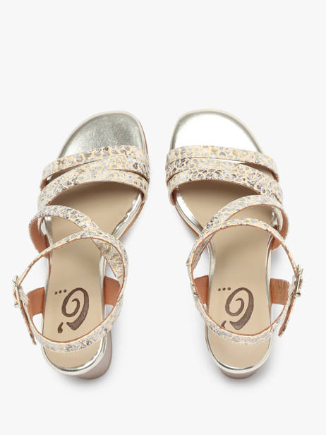 Sandales à Talon En Cuir Rock and rose Beige women 1235TP vue secondaire 4