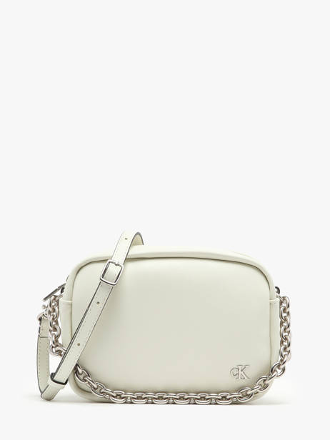 Sac BandouliÃ¨re Monochain Polyester RecyclÃ© Calvin klein jeans Beige monochain K611949