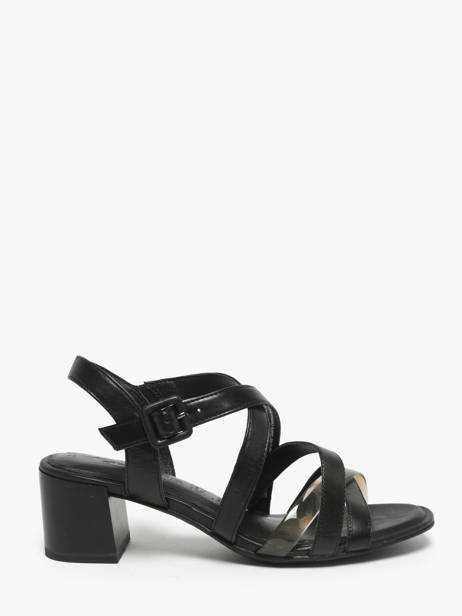 Sandales Ã  Talon En Cuir Tamaris Noir women 42