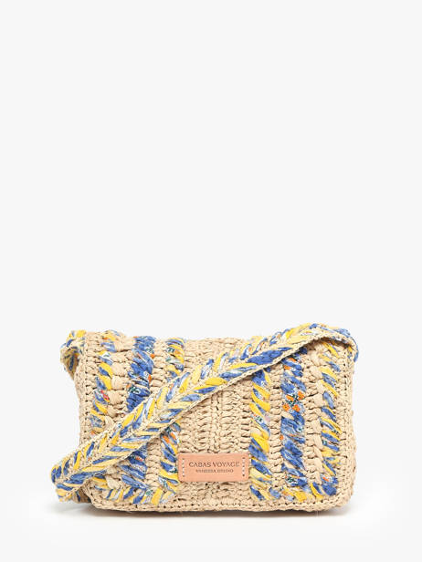 Sac BandouliÃ¨re Moon Raphia Vanessa bruno Multicolore moon raphia 41V40326 vue secondaire 4