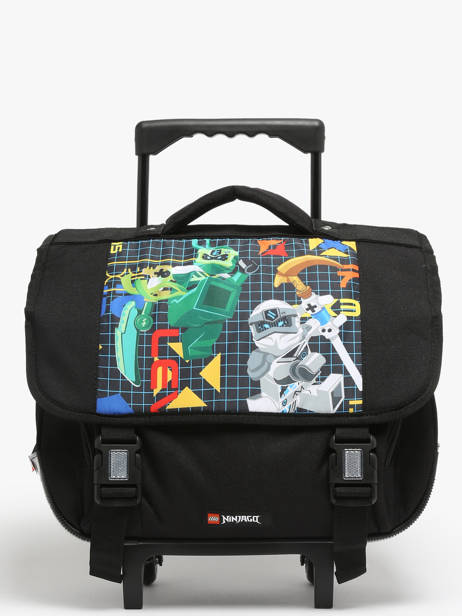 Cartable Ã  Roulettes 2 Compartiments Lego Noir ninjago prime empire 21