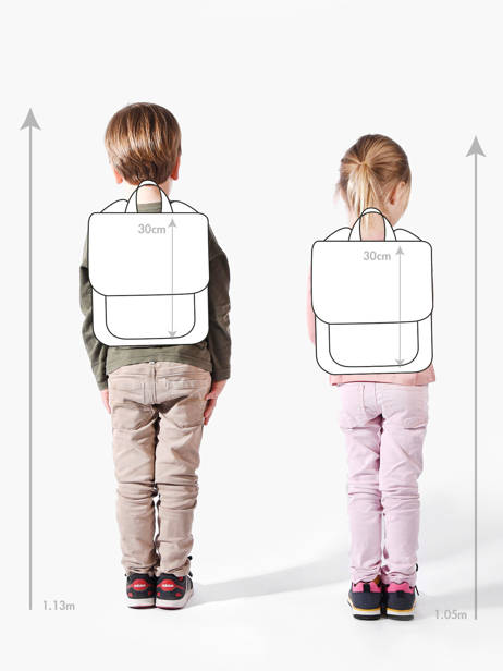 Mini Sac Ã  Dos Kidzroom Multicolore paris sweet cuddles 3642 vue secondaire 1
