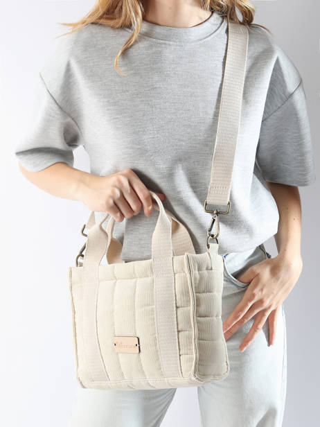 Sac BandouliÃ¨re Ixora Coton Woomen Beige ixora WIXO11 vue secondaire 1