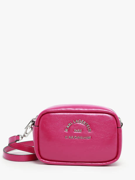 Sac BandouliÃ¨re Rsg Polyurethane Karl lagerfeld Rose rsg 245W3096