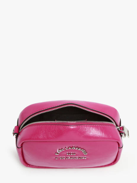 Sac BandouliÃ¨re Rsg Polyurethane Karl lagerfeld Rose rsg 245W3096 vue secondaire 3
