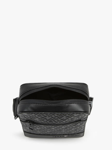 Sac BandouliÃ¨re Tommy hilfiger Noir monogram AM12677 vue secondaire 3