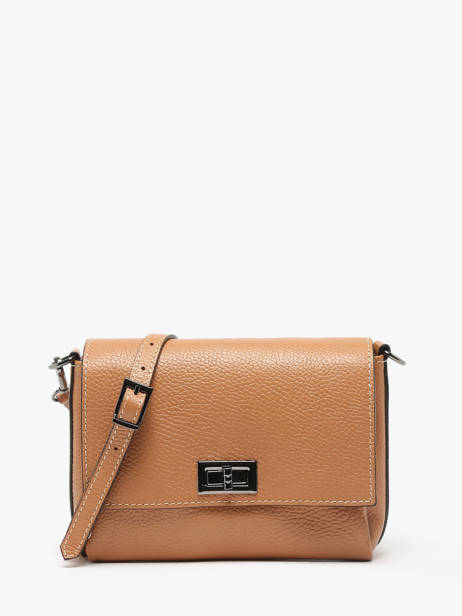 Sac BandouliÃ¨re Caviar Cuir Milano Marron caviar CA24061