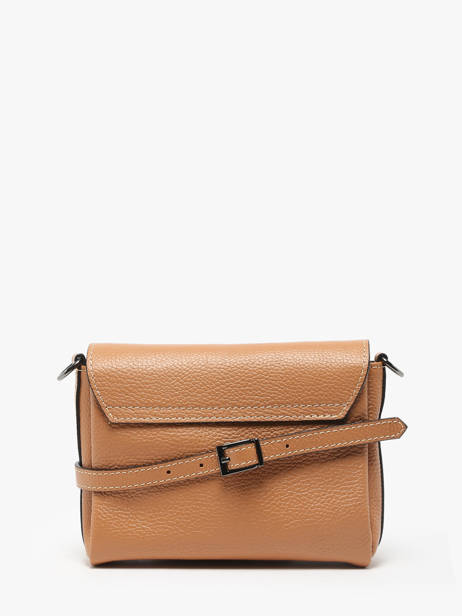 Sac BandouliÃ¨re Caviar Cuir Milano Marron caviar CA24061 vue secondaire 4