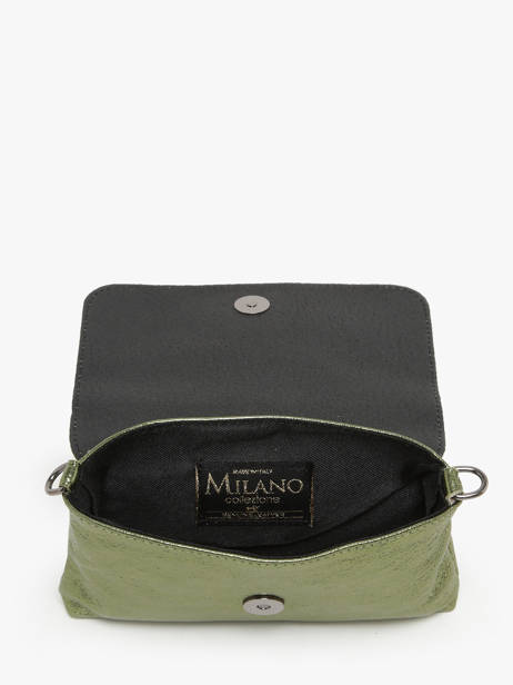 Sac BandouliÃ¨re Nine Cuir Milano Vert nine NI24063 vue secondaire 3