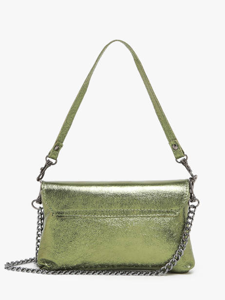 Sac BandouliÃ¨re Nine Cuir Milano Vert nine NI24063 vue secondaire 4