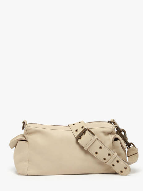 Sac BandouliÃ¨re Cargo Cuir Basilic pepper Beige cargo BCAR01 vue secondaire 4