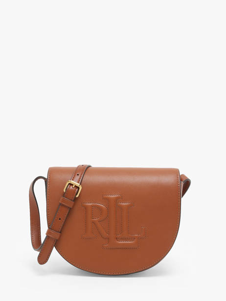 Sac BandouliÃ¨re Anstey Cuir Lauren ralph lauren Marron anstey 31950130