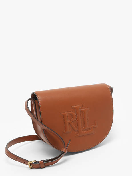 Sac BandouliÃ¨re Anstey Cuir Lauren ralph lauren Marron anstey 31950130 vue secondaire 2