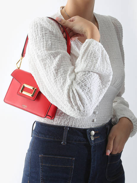 Shoulder Bag Angele Leather Lancel Red angele A13275 other view 1