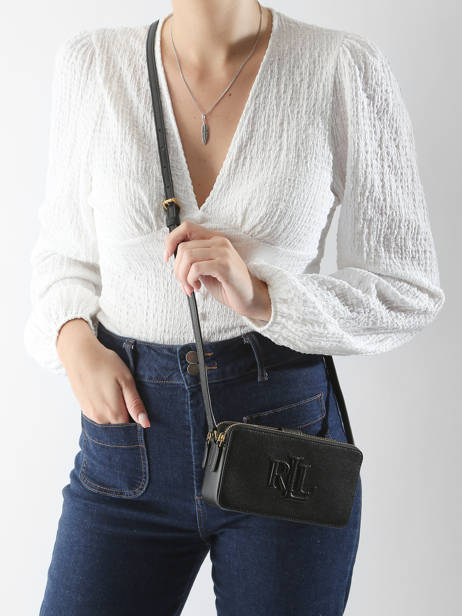 Sac Bandoulière Anstey Cuir Lauren ralph lauren Noir anstey 32951475 vue secondaire 1