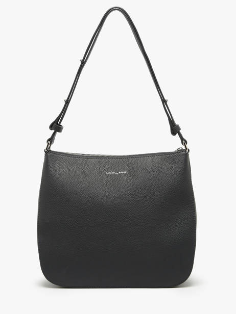 Sac PortÃ© Ã©paule Lou Cuir Nathan baume Noir egee 5 vue secondaire 4