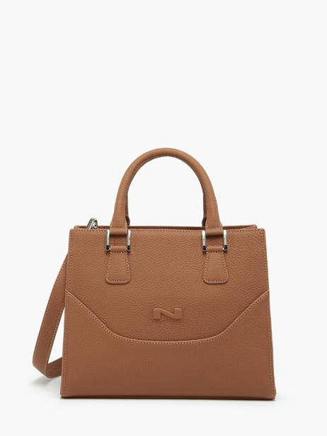 Sac PortÃ© Main ChloÃ© Cuir Nathan baume Marron event 6