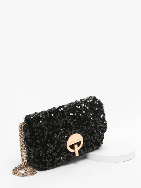 Moyen Sac BandouliÃ¨re Moon Ã  Sequins Vanessa bruno Noir moon 39V40533 vue secondaire 2