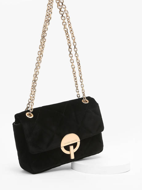Moyen Sac BandouliÃ¨re Moon En Velours Vanessa bruno Noir moon 42V40533 vue secondaire 2