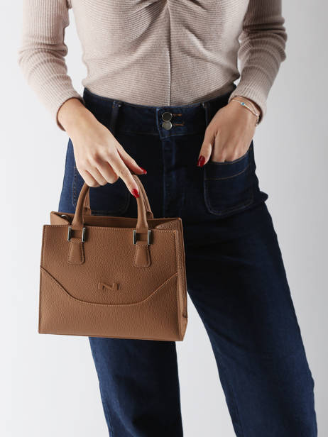 Sac PortÃ© Main ChloÃ© Cuir Nathan baume Marron event 6 vue secondaire 1
