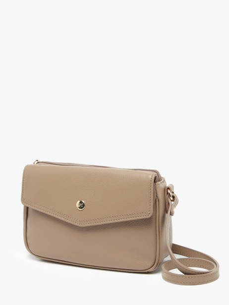 Sac BandouliÃ¨re Luna Cuir Hexagona Marron luna 6820083 vue secondaire 2