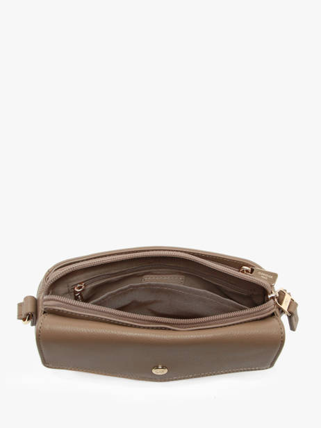 Sac BandouliÃ¨re Luna Cuir Hexagona Marron luna 6820083 vue secondaire 3