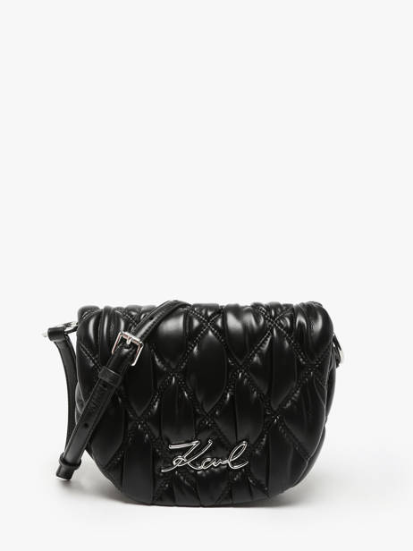 Sac BandouliÃ¨re K Signature Karl lagerfeld Noir k signature 246W3008