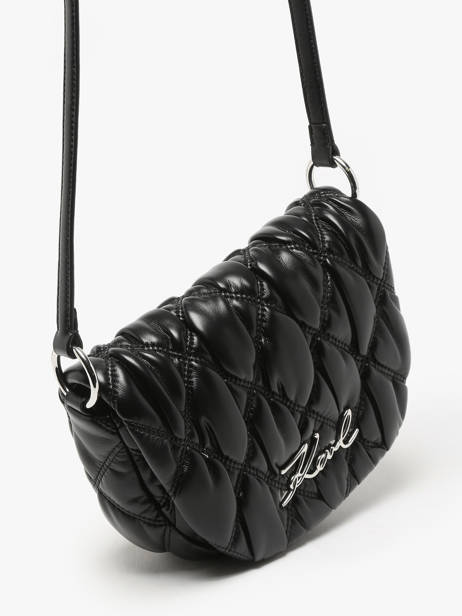 Sac BandouliÃ¨re K Signature Karl lagerfeld Noir k signature 246W3008 vue secondaire 2