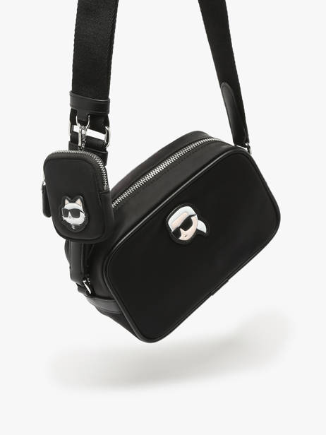 Sac BandouliÃ¨re K Ikon Nylon Karl lagerfeld Noir k ikon A1W30127 vue secondaire 1