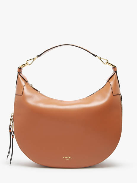 Sac PortÃ© Ã©paule Origami Cuir Lancel Marron origami A13314