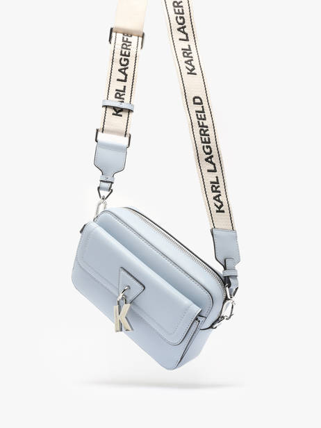 Sac BandouliÃ¨re K Lock Cuir Karl lagerfeld Bleu k lock A1W30406 vue secondaire 1