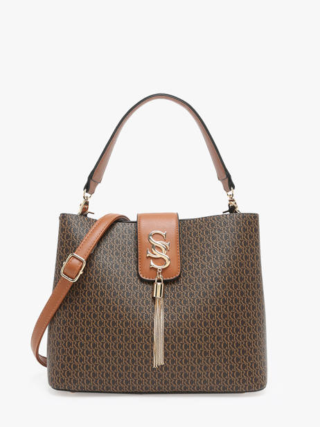 Sac PortÃ© Ã©paule Cr Miniprix Marron cr 8