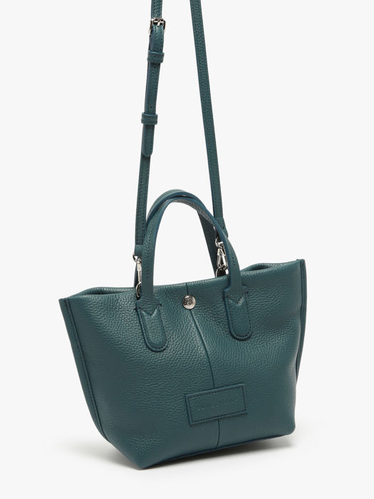 Longchamp Essential cuir Sacs portÃ© main Bleu
