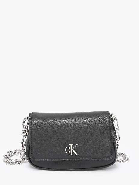 Sac BandouliÃ¨re Minimal Mono Polyester Calvin klein jeans Noir minimal mono K613049